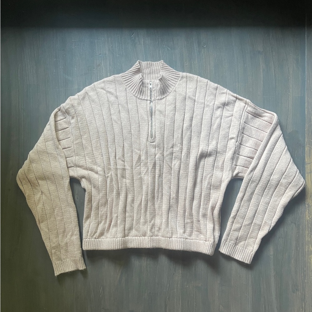 Forever 21 Light Beige Turtleneck Sweater